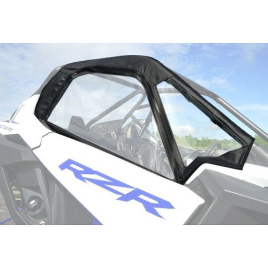 Seizmik Polaris RZR Pro R / XP soft doors with zippers, weather protection, and durable fabric for off-road vehicles.