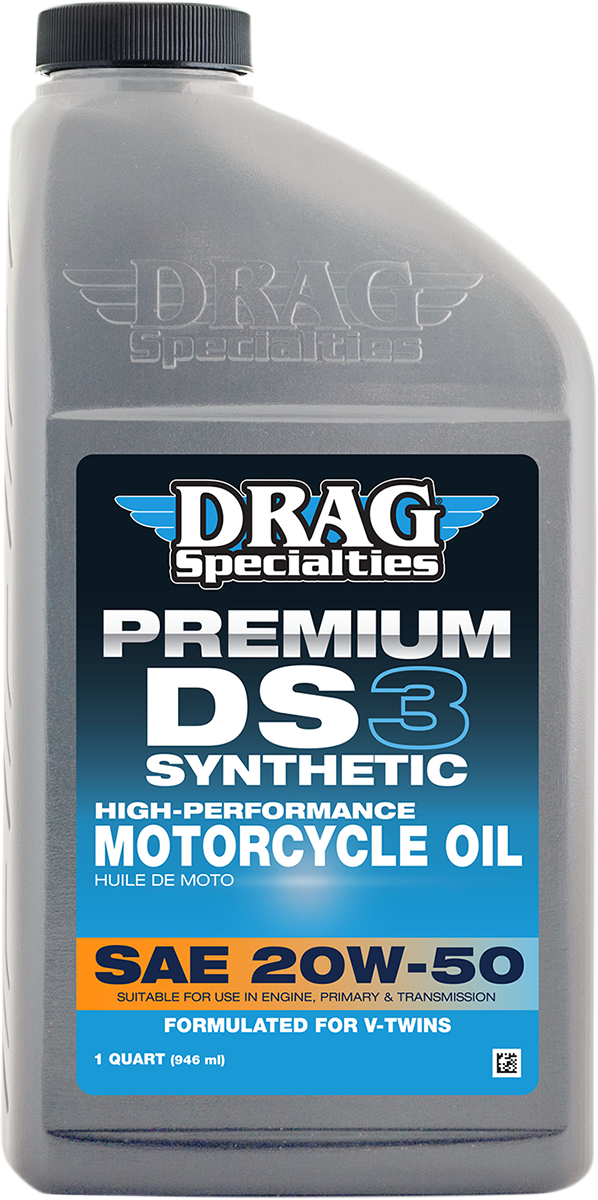 DRAG SPECIALTIES OIL DS3 Synthetic 20W-50 Engine Oil | Howling Moto