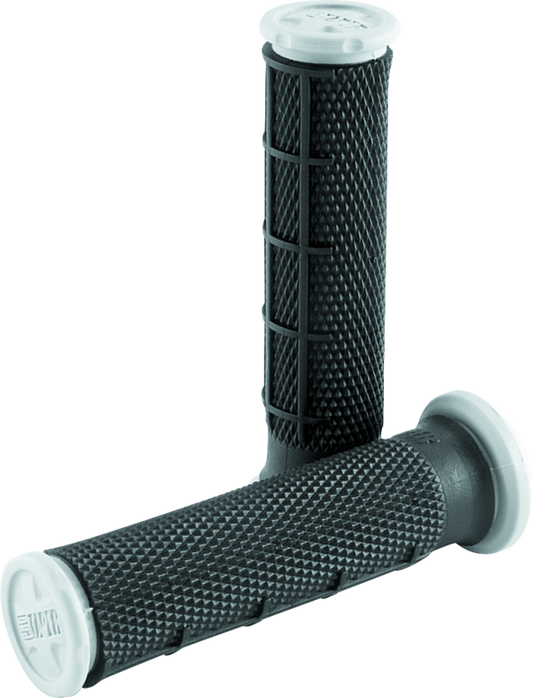 Black ProTaper 1/2 Waffle ATV grips with textured pattern, designed for comfortable handling and durable performance.