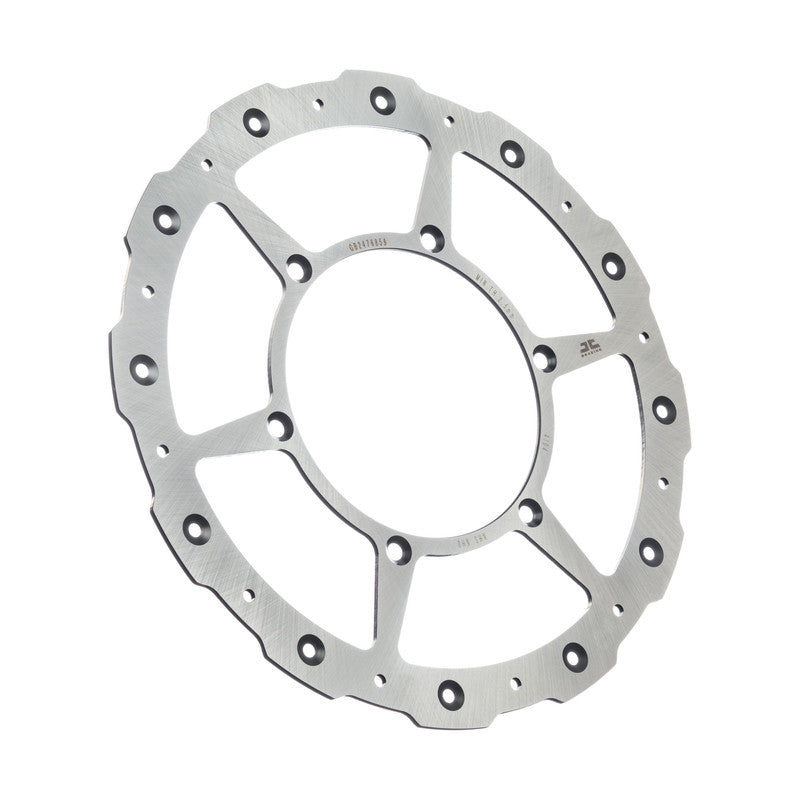 JT JTD4104SC01 front brake rotor with self-cleaning stainless steel for off-road vehicles, showing the vented rotor surface.