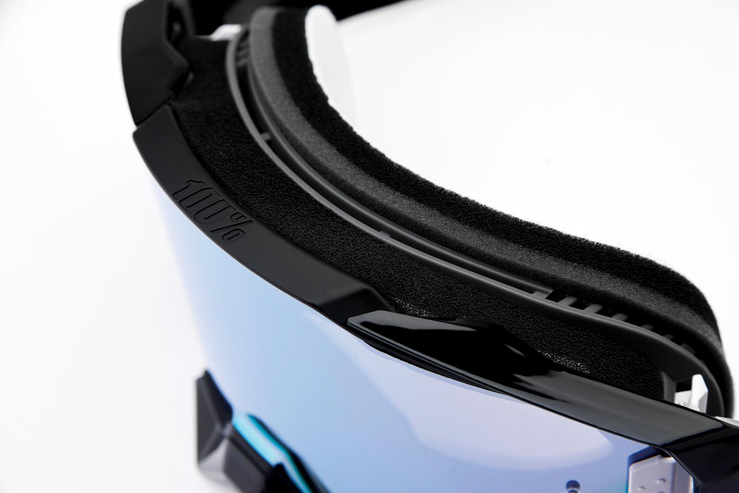 100% Armega Goggles - Black - Silver Flash Mirror 50005-00001 - Howling Moto