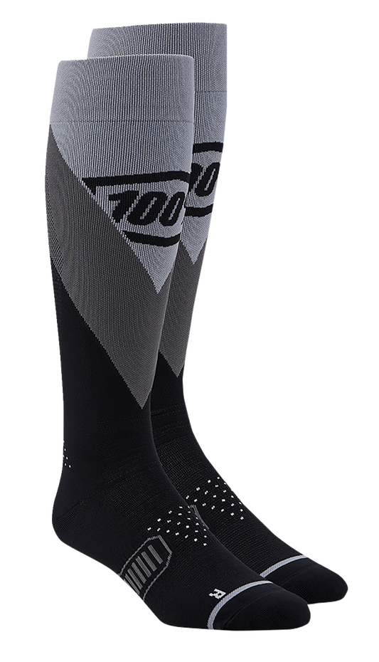 100% Hi-Side Performance Socks - Black - Small/Medium 20054-00009 - Howling Moto