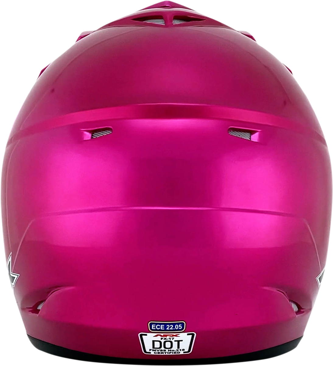 Fuchsia AFX FX-17Y helmet in small size, featuring a sleek design and matte finish, made by Bill's Exhausts.