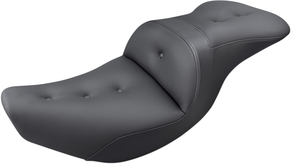 SADDLEMEN Roadsofa seat with pillow top, designed for comfort, featuring Indian I14-07-181 branding and durable seat construction.