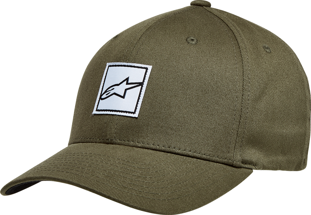 Bill's Exhausts AlpineStars Meddle Hat in military small/medium, a protective gear accessory with tactical camouflage design.