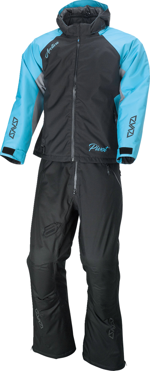 Black women's ARCTIVA Pivot 5 Hooded Jacket by Bill's Exhausts, size 2XL, shown front view with hood and zipper details.