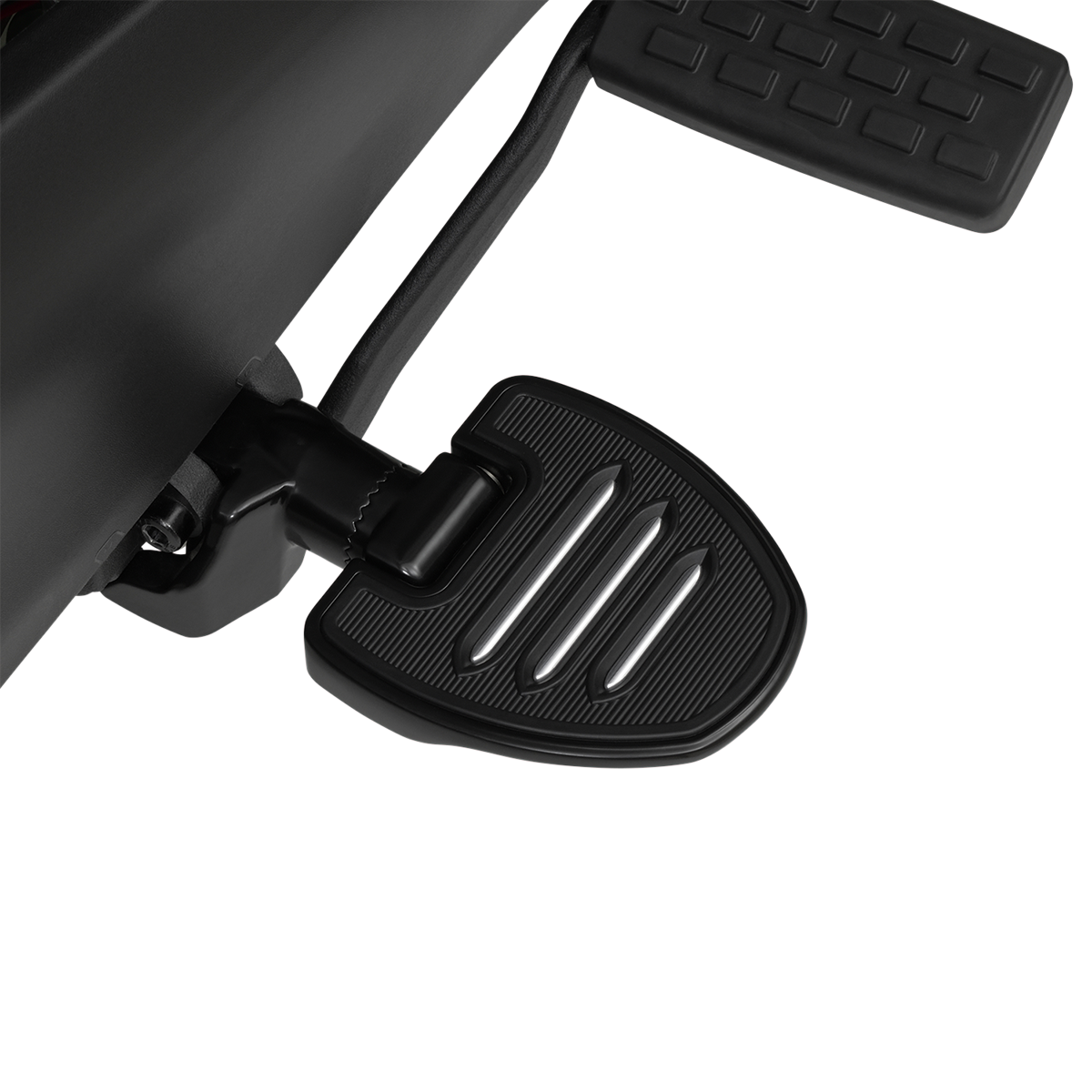 SHOW CHROME Mini Driver Floorboards for Ryker, engine accessories from Bill's Exhausts, featuring durable black finish and detailed design.