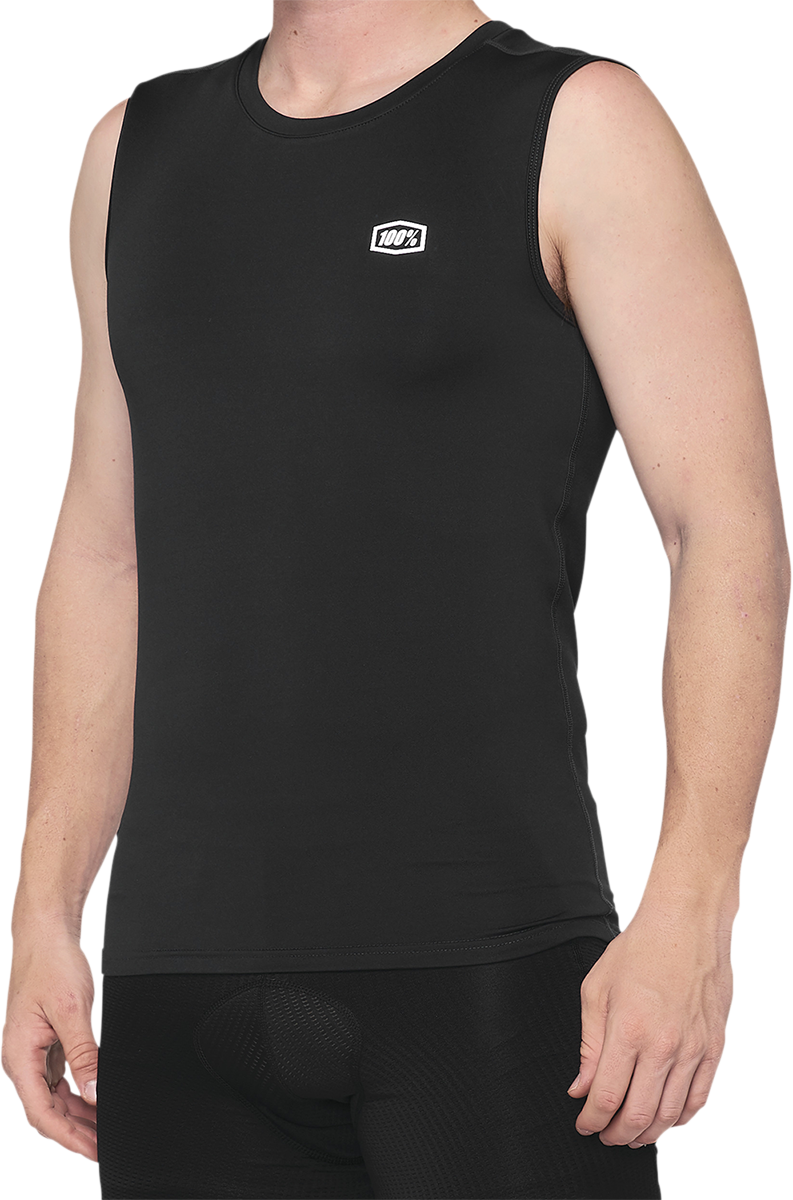 100% Basecamp Sleeveless Shirt - Black - XL 40046-00003 - Howling Moto