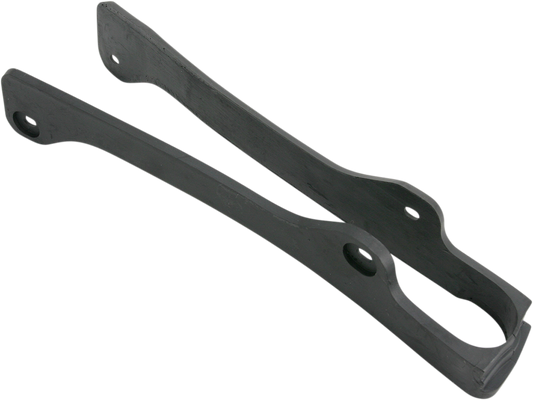 Black ACERBIS Chain Slider for Yamaha motorcycles, shown as a durable body replacement part with mounting details.