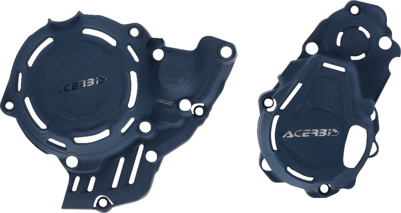 ACERBIS X-Power Blue Body Kit for KTM 250/300 SX-F and Husqvarna FC 250/300 2023, image of motorcycle body parts
