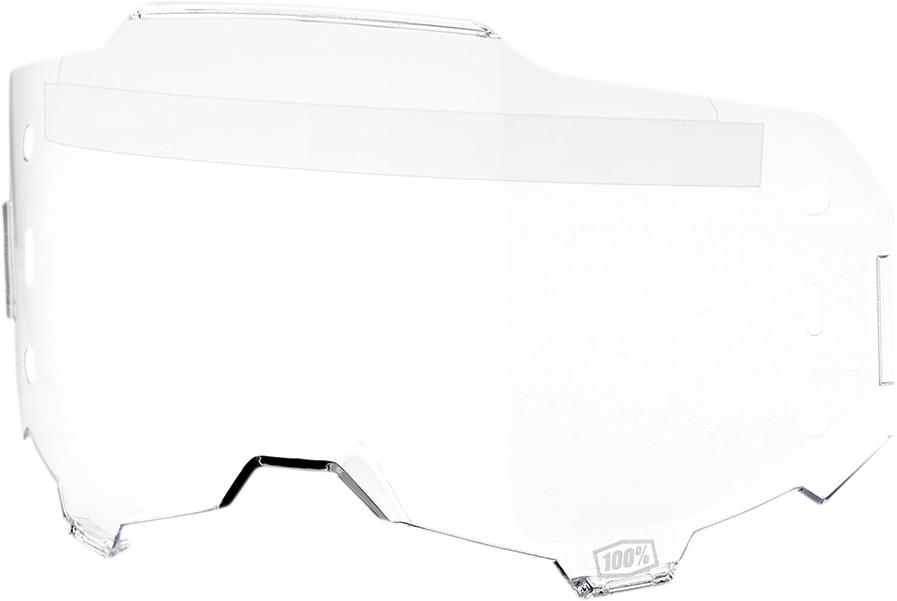 Clear Armega Forecast lens by Bill's Exhausts, showing a transparent, high-quality automotive lens with precise edges and branding.