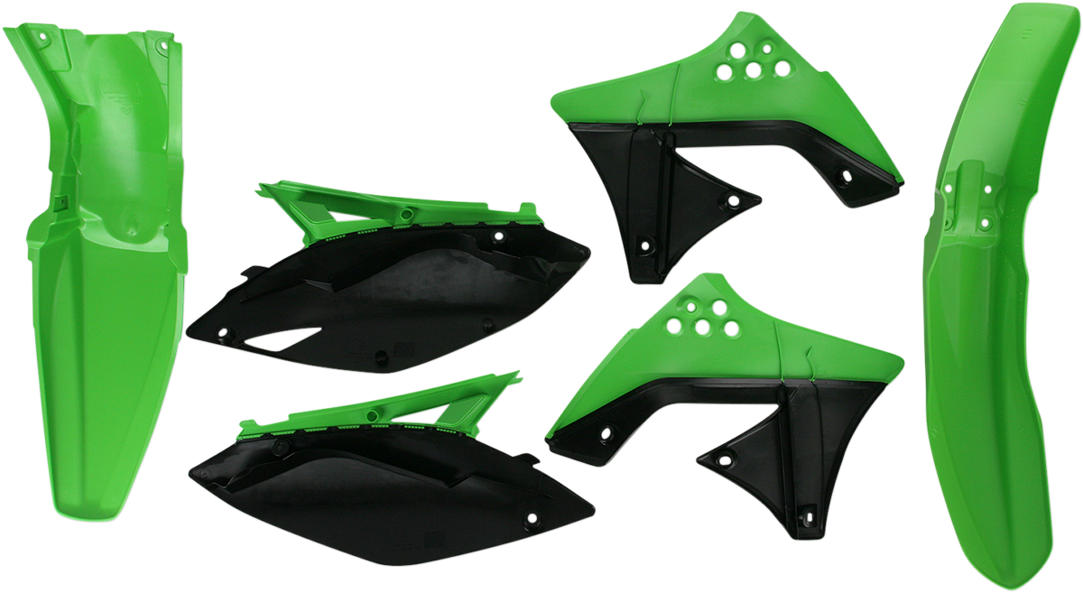 Acerbis OEM standard replacement body kit for motorcycles, featuring durable plastic panels and parts, in a neutral color.
