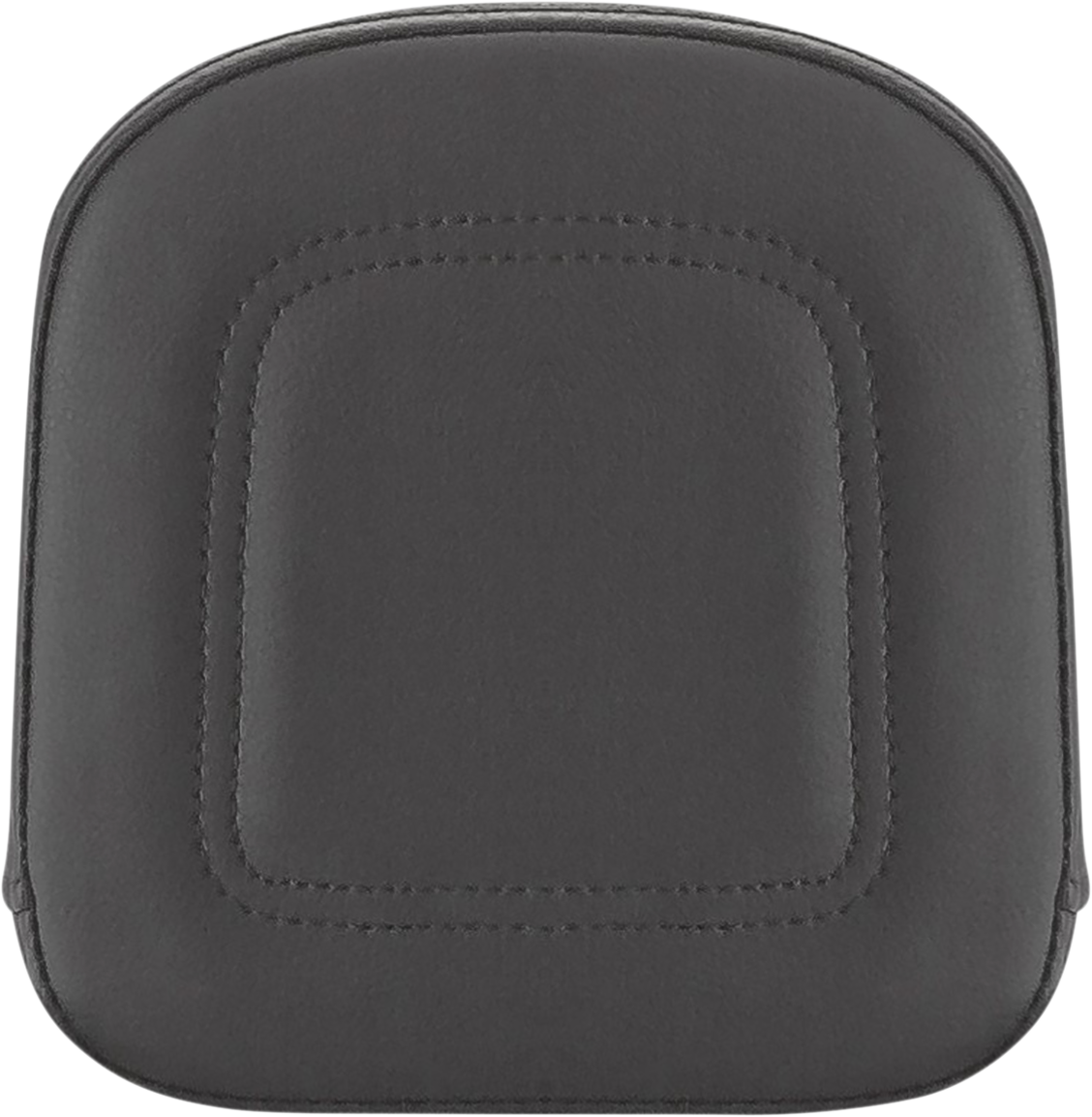Black SADDLEMEN Sissy Bar Pad by Bill's Exhausts with contoured design for FL models from 1999 to 2023, motorcycle seat accessory.
