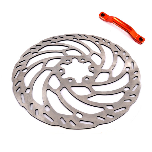 KKE Front 220MM Disc with Adapter For Surron Light Bee X, Segway X160/X260, E-Ride Pros SS, Talaria MX3 (Collective) - Howling Moto