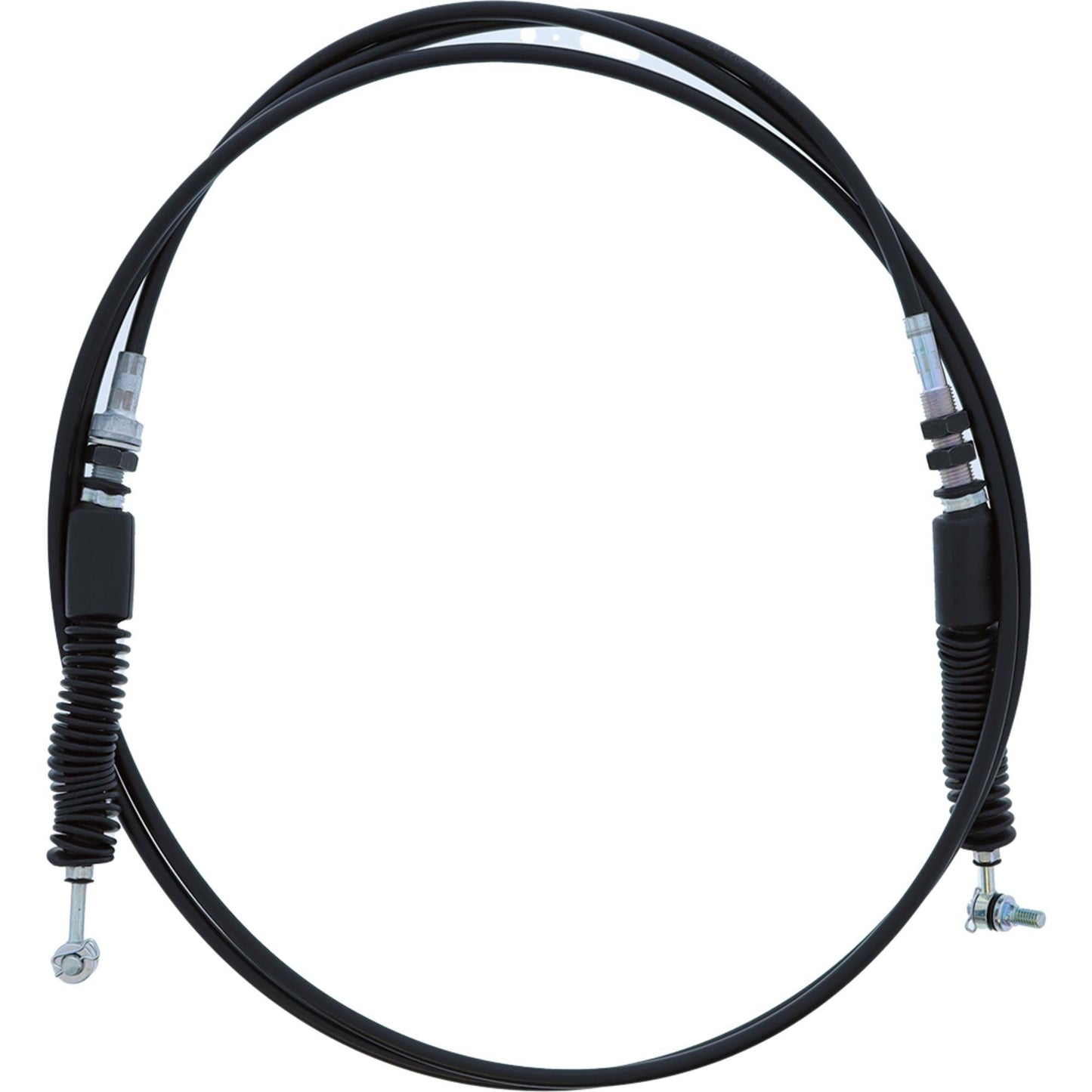 ALL BALLS UTV shift cable with heavy-duty design and weather protection, showing the sturdy cable and protective boots.