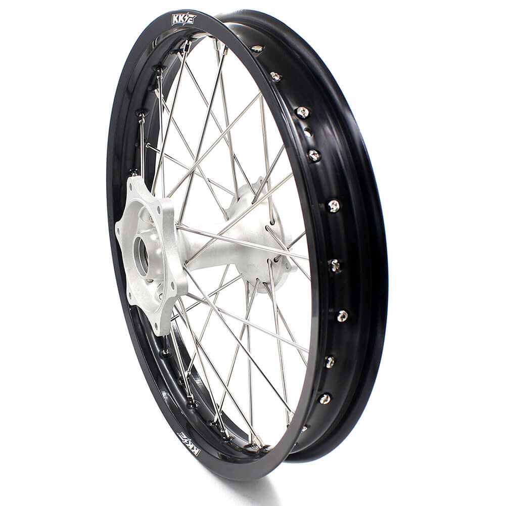 KKE 21" 19" MX Casting Alloy Wheels For HONDA CRF250R CRF450R CR125R CR250R 2002-2013 Silver&Black