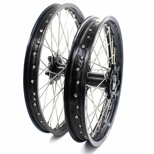 KKE 21 & 18 Enduro Spoked Wheels Fit SUZUKI RM125 1996-2007 RM250 1996-2008 - Howling Moto