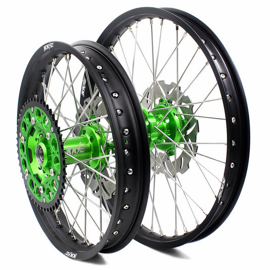 KKE 21/18 Enduro or 21/19 MX Wheels for Kawasaki KX125 KX250 2003-2005 Disc - Howling Moto