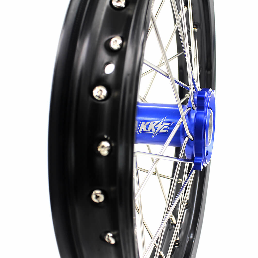 KKE 17 & 14 YZ80 1990-2001 YZ85 2002-2025 Kids Wheels for Yamaha Blue Hub - Howling Moto