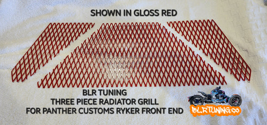 THREE PIECE RADIATOR PROTECTIVE GRILL FOR PANTHER CUSTOMS RYKER FRONT END - Howling Moto