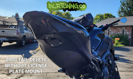 KAWASAKI Z900 TAIL Tidy LICENSE PLATE MOUNT OR PLATE DELETE FITS 17 - 24 Z900 - Howling Moto