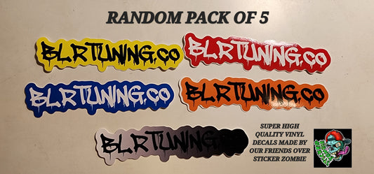 BLR TUNING VINYL DECALS RANDOM PACK OF FIVE - Howling Moto