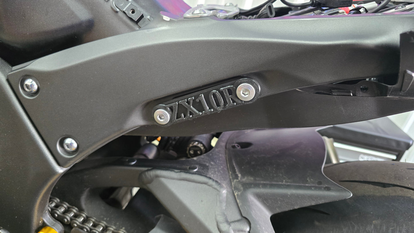 KAWASAKI NINJA ZX-10R ZX-10RR ZX1000 REAR PEG DELETE BLOCK OFF PLATES AND EXHAUST HANGER KIT FITS 2011 - 2024 - Howling Moto