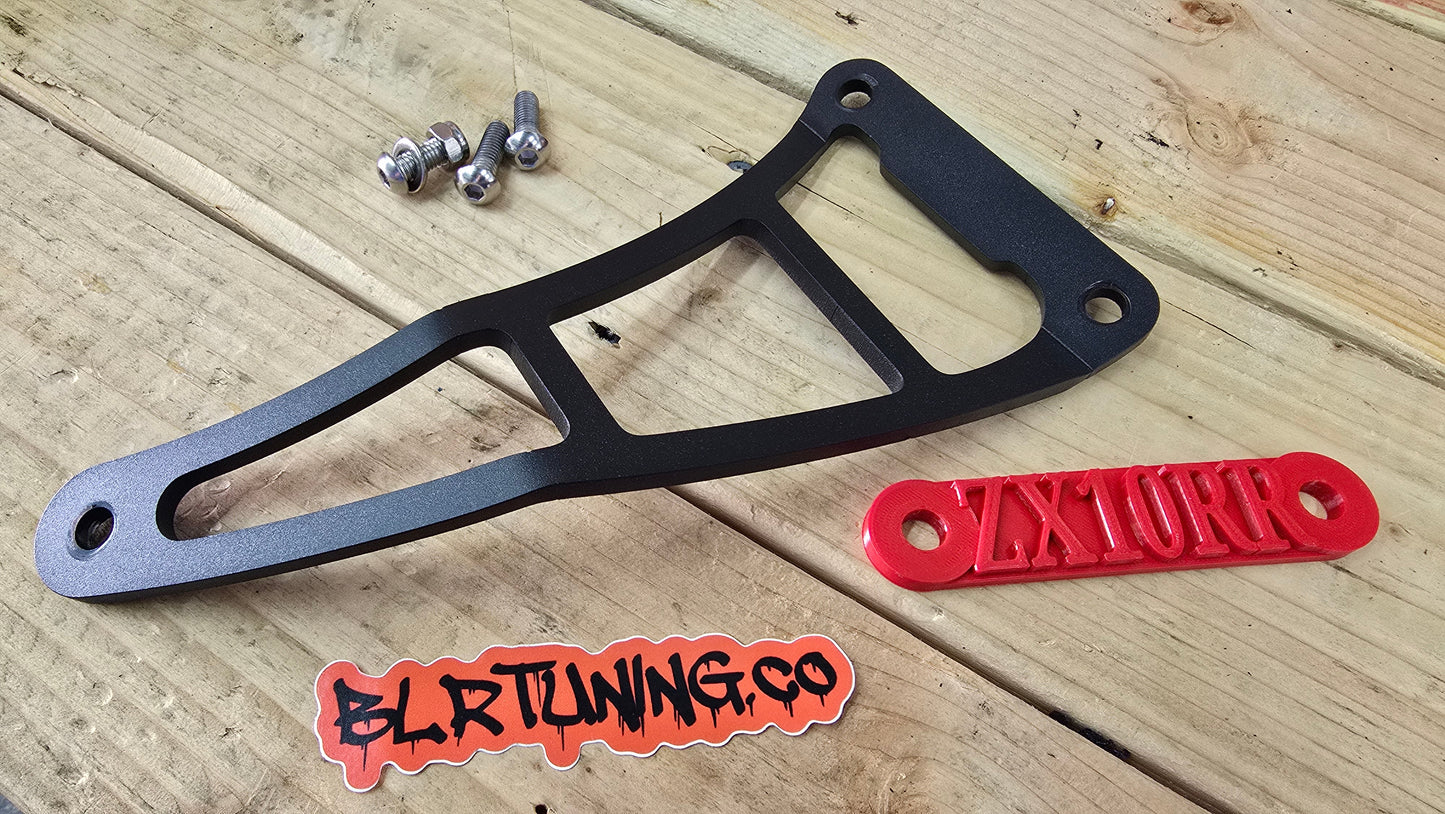 KAWASAKI NINJA ZX-10R ZX-10RR ZX1000 REAR PEG DELETE BLOCK OFF PLATES AND EXHAUST HANGER KIT FITS 2011 - 2024 - Howling Moto