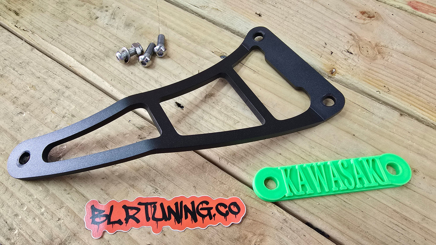 KAWASAKI NINJA ZX-10R ZX-10RR ZX1000 REAR PEG DELETE BLOCK OFF PLATES AND EXHAUST HANGER KIT FITS 2011 - 2024 - Howling Moto
