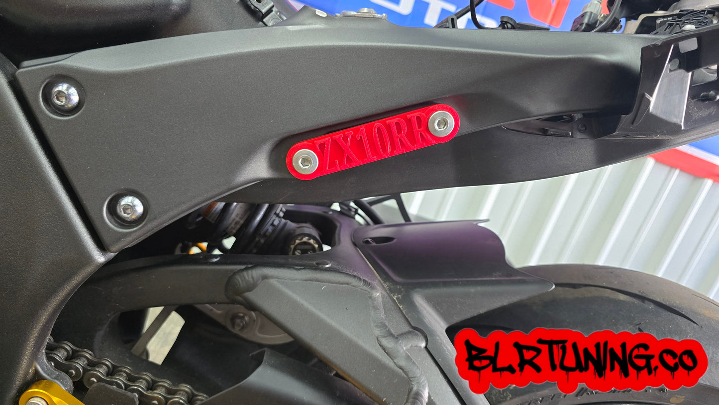 KAWASAKI NINJA ZX-10R ZX-10RR ZX1000 REAR PEG DELETE BLOCK OFF PLATES AND EXHAUST HANGER KIT FITS 2011 - 2024 - Howling Moto
