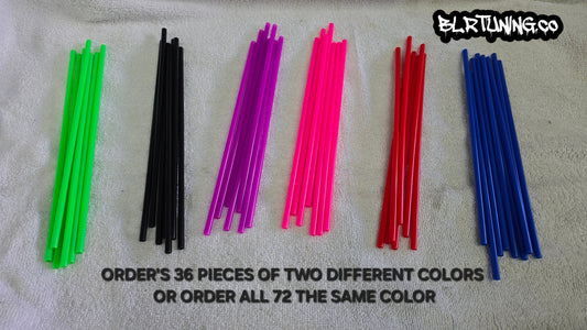 SPOKE COVERS PVC 9-IN UNIVERSAL COLORED FITS SPOKE WHEELS - Howling Moto