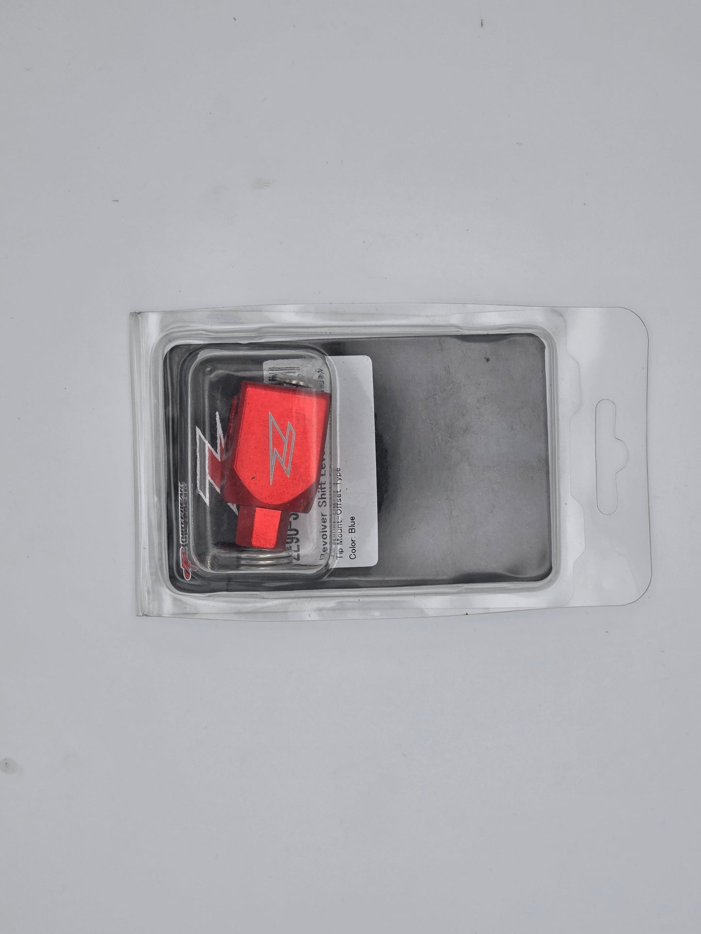 Zeta Revolver Shift Lever Replacement Tip Mount Red Straight