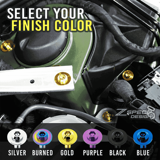 ZSPEC Titanium Fastener Kit for the Kawasaki Ninja 636 ZX6R Mirrors - Howling Moto