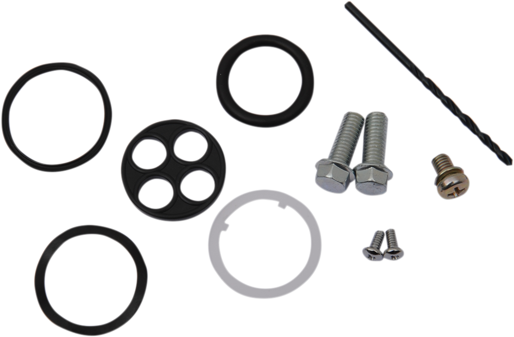Moose Offroad fuel petcock rebuild kit for Honda models, includes gaskets and valves, for easy fuel system maintenance.