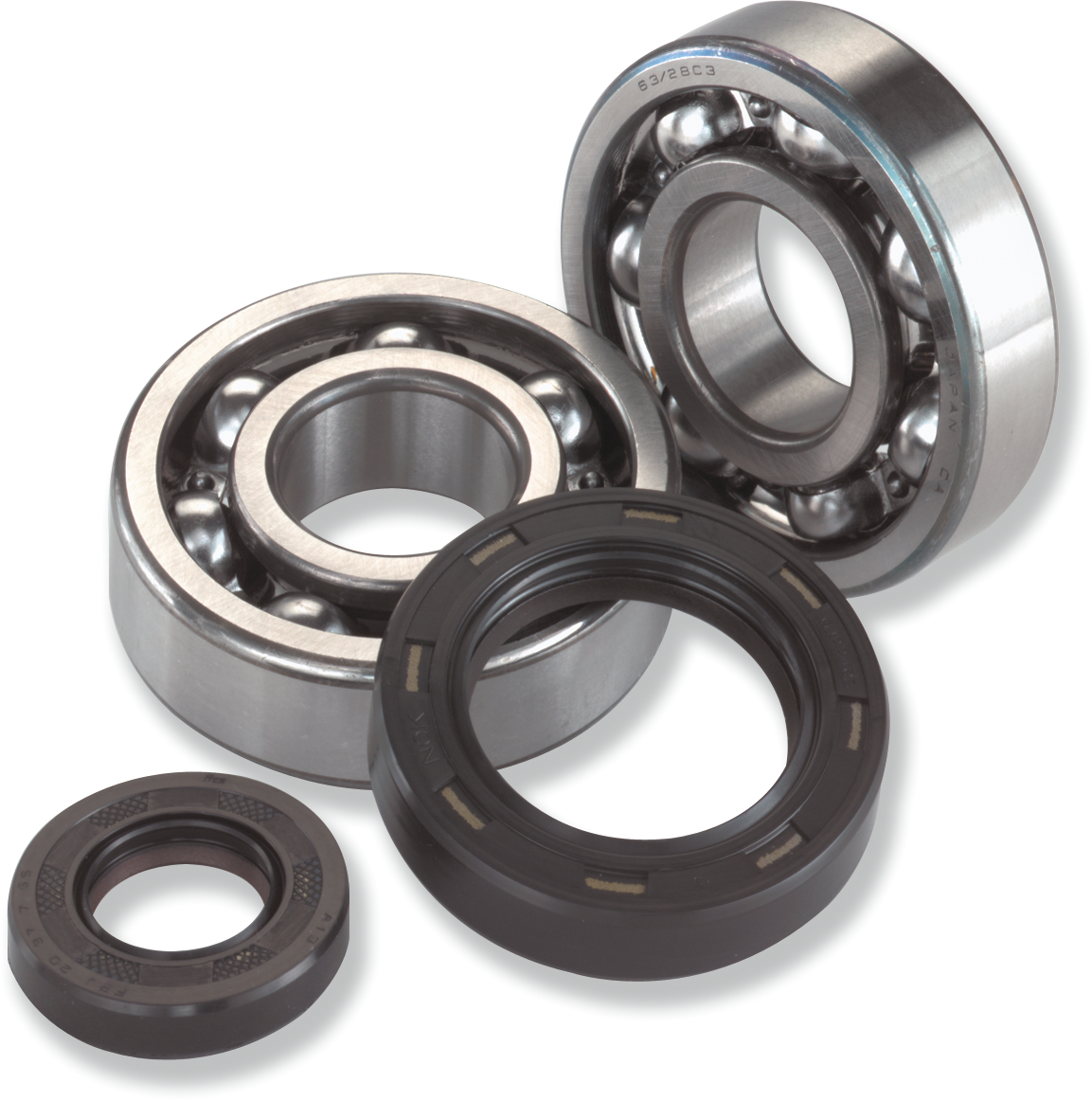 MOOSE OFFROAD Kawasaki and Suzuki crank bearings and seals kit, part 24-1081, with visible bearings and seals in the image.