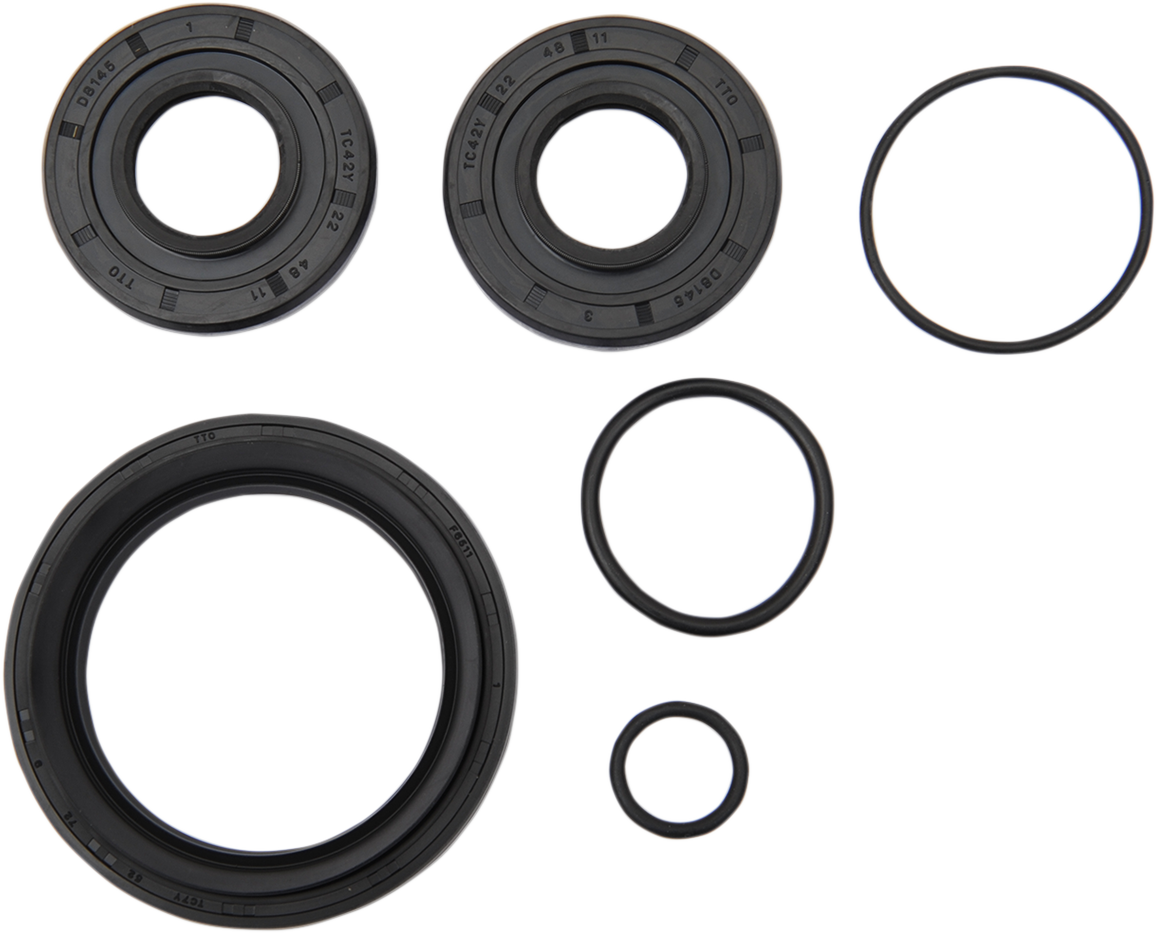 Moose Offroad front differential seal kit for Honda vehicles, showing multiple seals and components in the image.