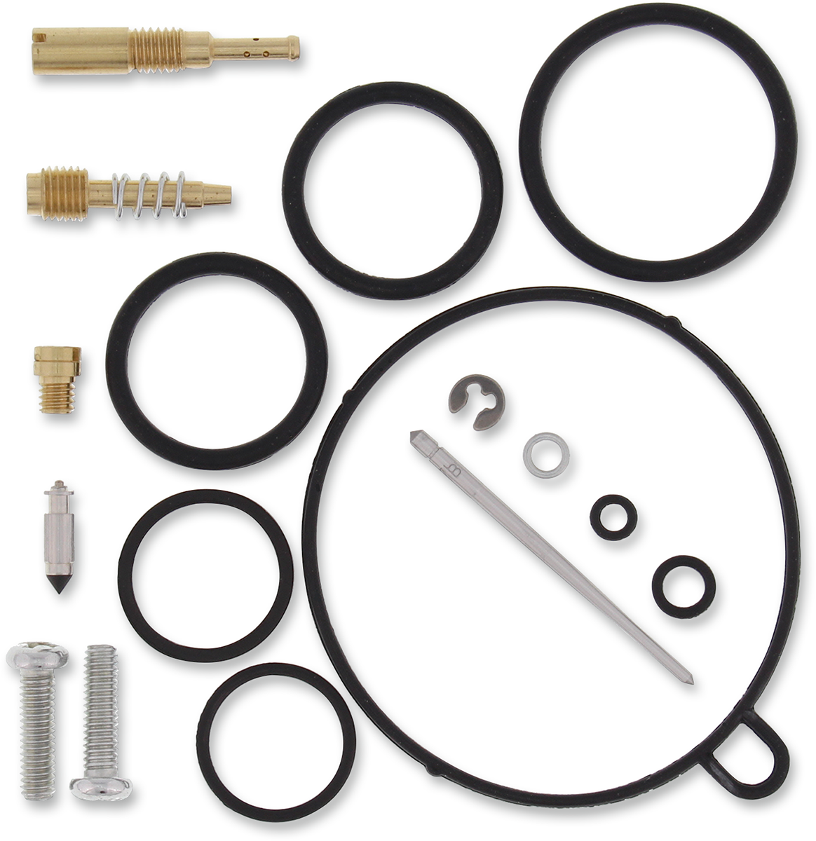 MOOSE OFFROAD Honda carburetor repair kit 26-1206 with NBR rubber components, including gaskets and seals for engine maintenance.