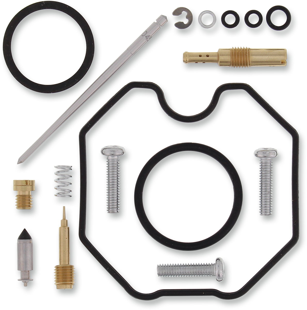 Moose Offroad Honda carburetor repair kit 26-1179 with rebuild components for complete fuel system restoration.