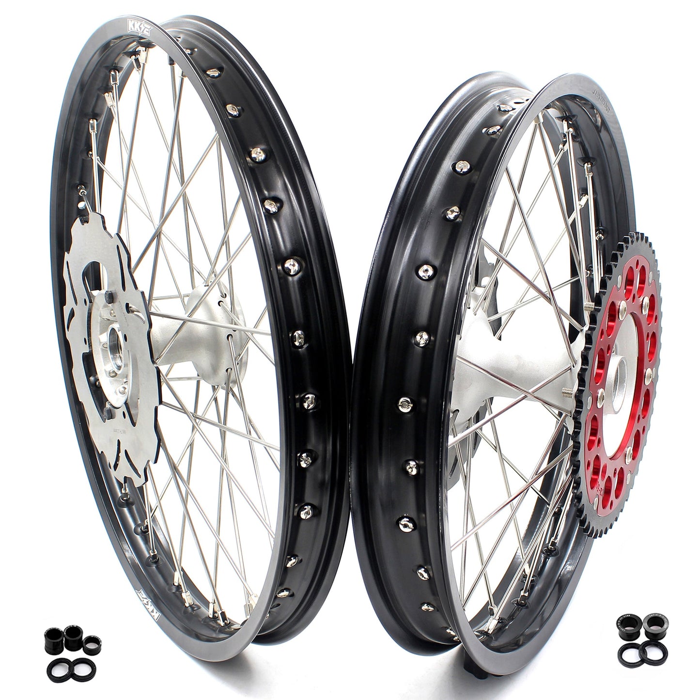 KKE 21" 19" Casting Wheels Rims Set For HONDA CR125R 1995-1997 CR250R 1995-1996 CR500R 1995-2001