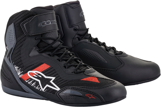 ALPINESTARS, Alpinestars Faster-3 Rideknit® Shoes – Black, Gray, and Red, US 14 / EU 48, Part Number 2510319116514