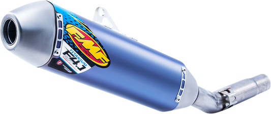 FMF Factory 4.1 Muffler with resonance chamber technology for enhanced performance and quieter operation.