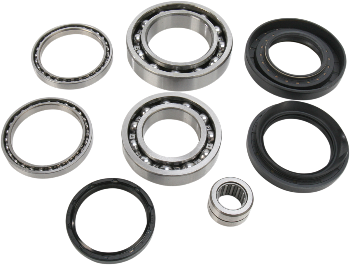 Moose Offroad rear differential bearing and seal kit for Honda vehicles, part 25-2070, with bearings and seals visible.
