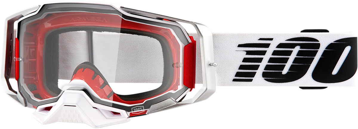 100% Armega Goggles - Lightsaber - Clear 50004-00002 - Howling Moto