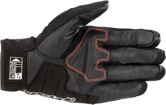 Alpinestars Honda SMX Z Drystar waterproof motorcycle gloves in 2XL with impact protection and breathable design.