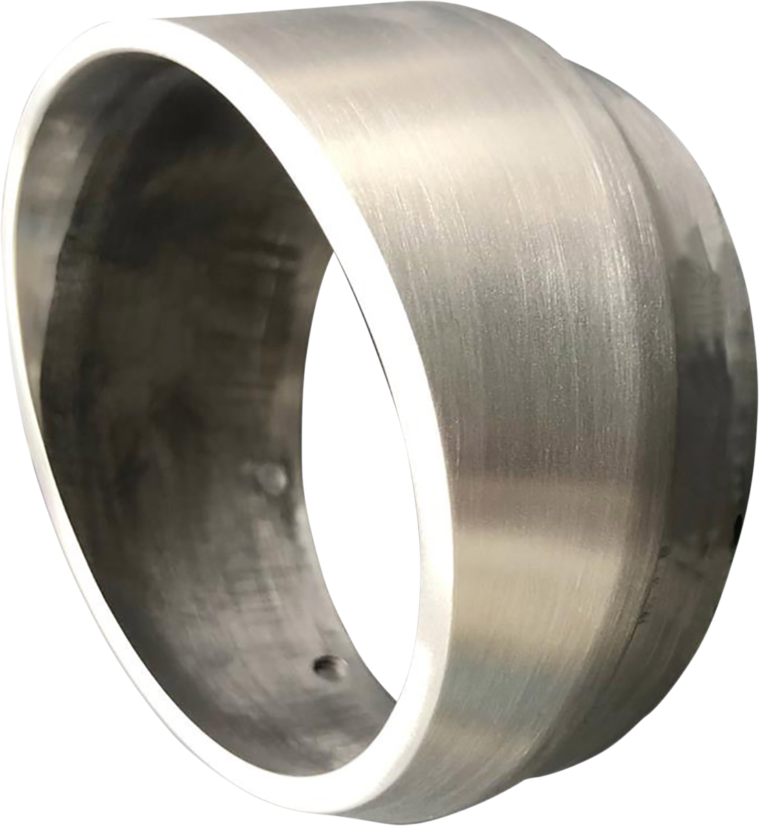 BASSANI XHAUST BESMS1 end cap with brushed finish, showcasing versatile mounting options and durable metal construction.