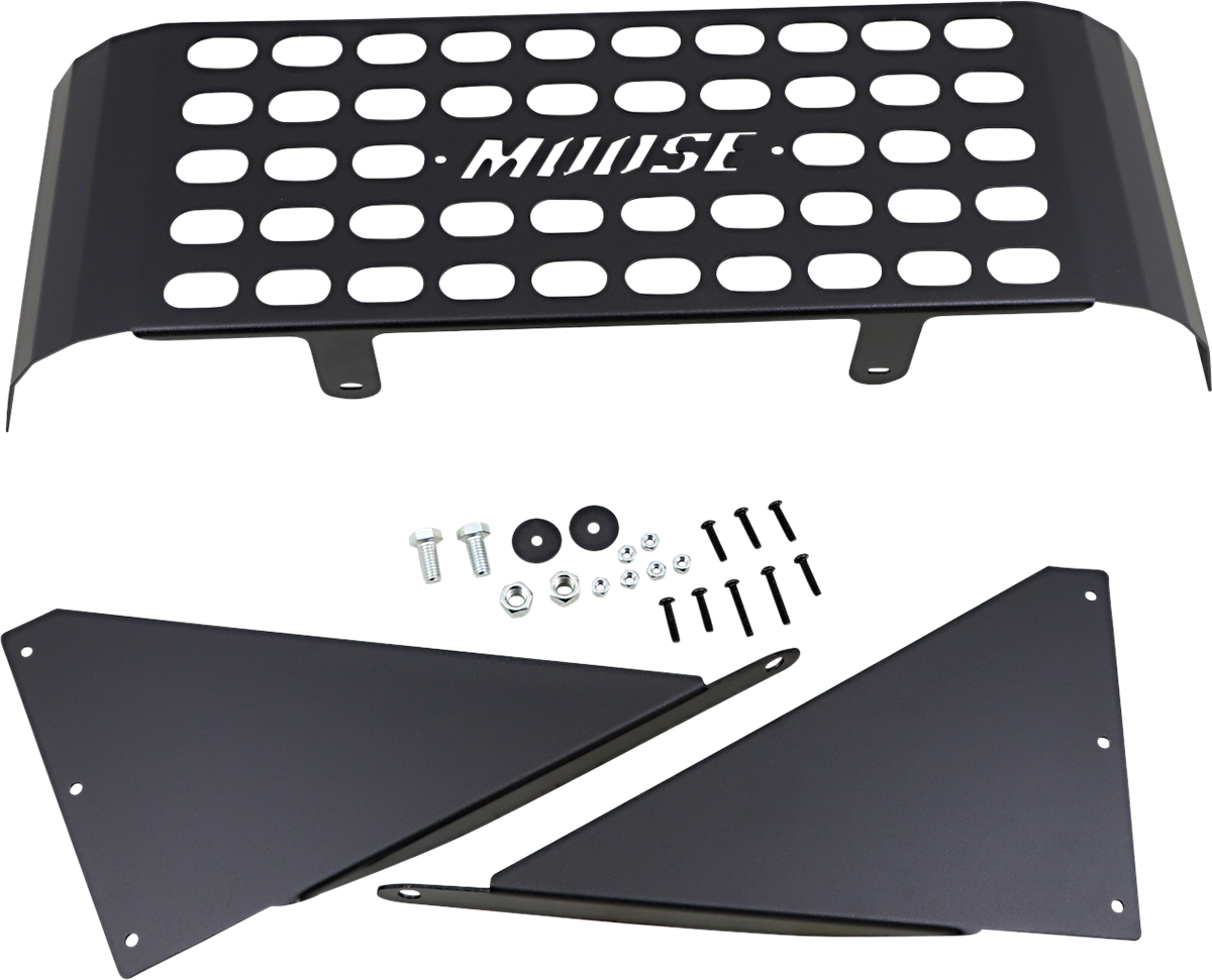 Moose Offroad bed enclosure for Yamaha YXZ off-road vehicle, part 3053PF, shown installed on the Yamaha YXZ.