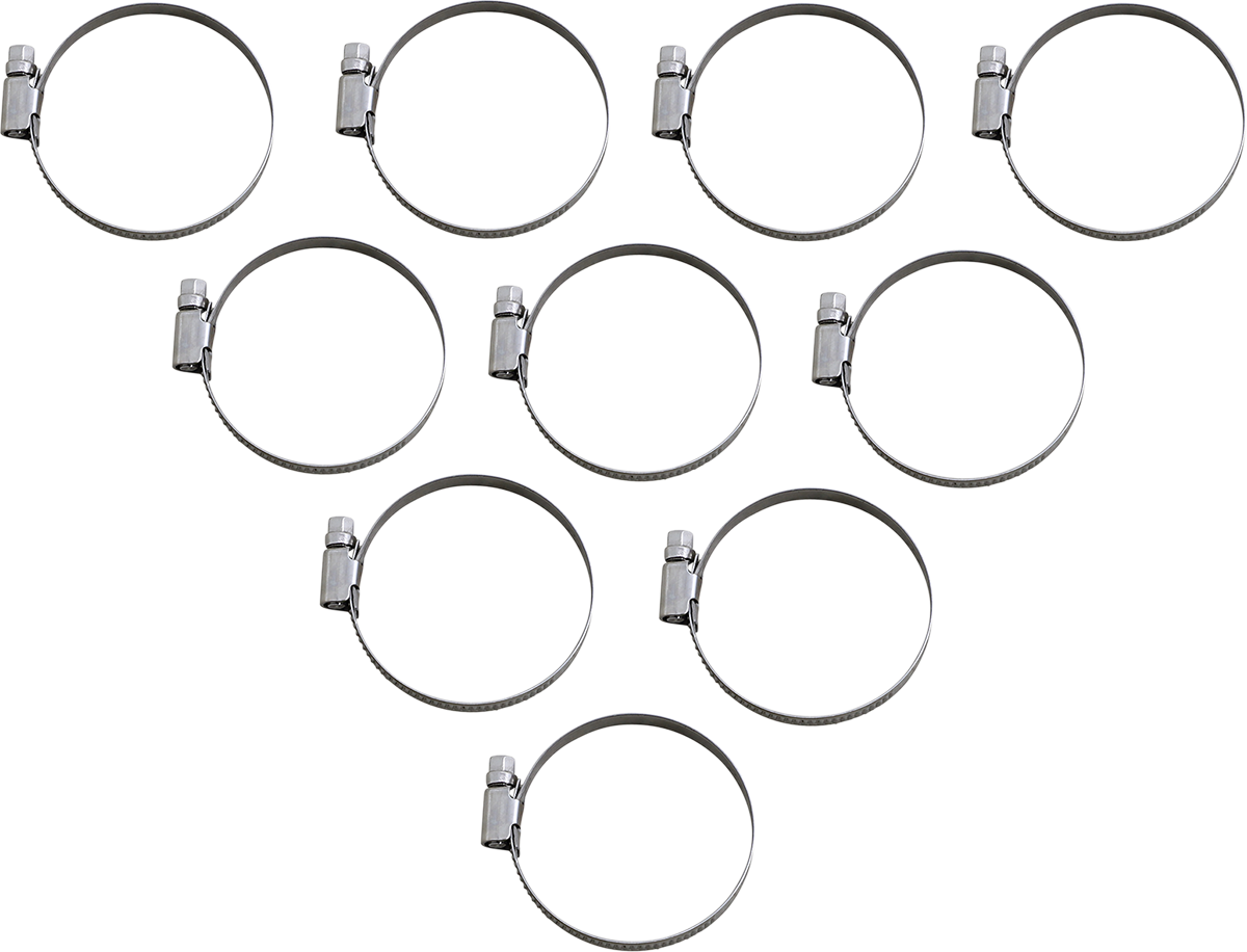 PARTS UNLIMITED, PARTS UNLIMITED Hose Clamps T03-6258-10, 40-60 mm, 10 Pack