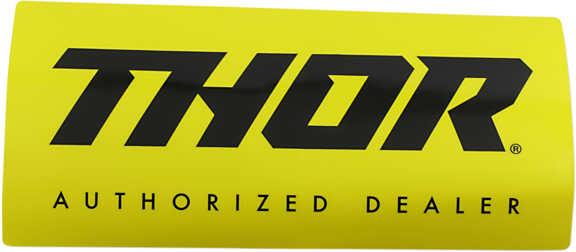 Decal featuring the THOR official logo and branding, designed for motorcycle or vehicle customization.