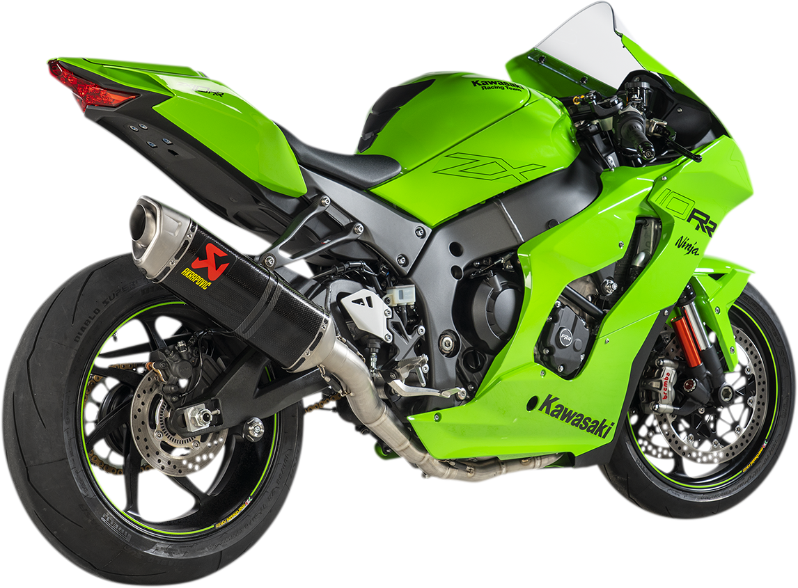 AKRAPOVIC Race Exhaust for Kawasaki Ninja ZX-10RR - Carbon Fiber S-K10R10-RC