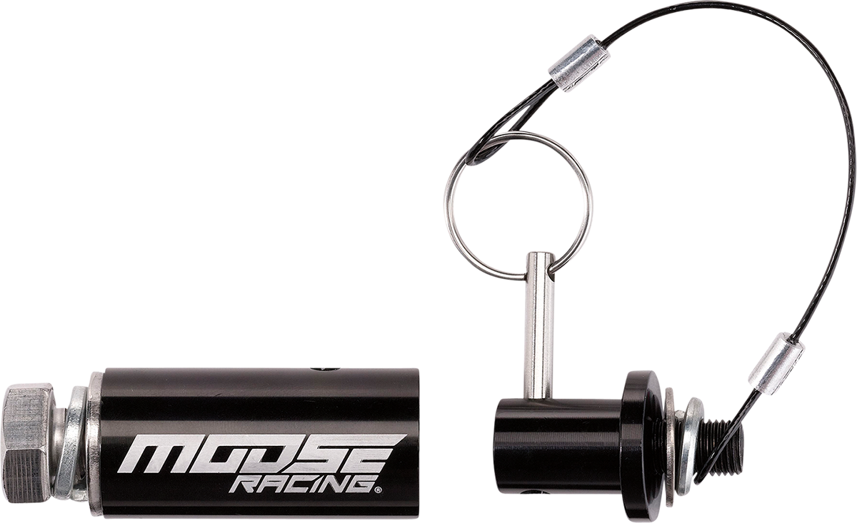 MOOSE Offroad flag mount quick release in black for LED whip light rods, featuring durable polyurethane construction and easy attachment.